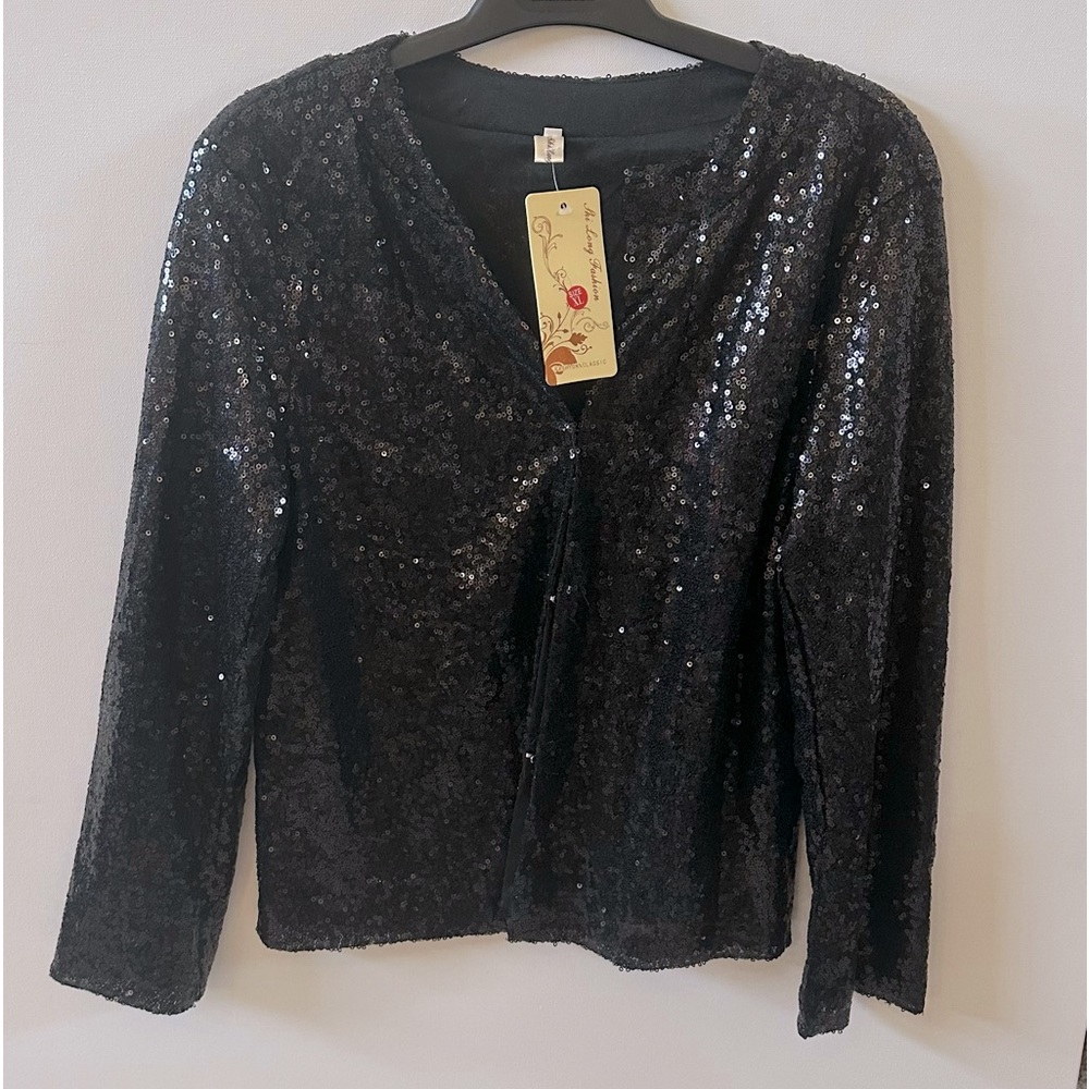 Black Sequence Blazer
